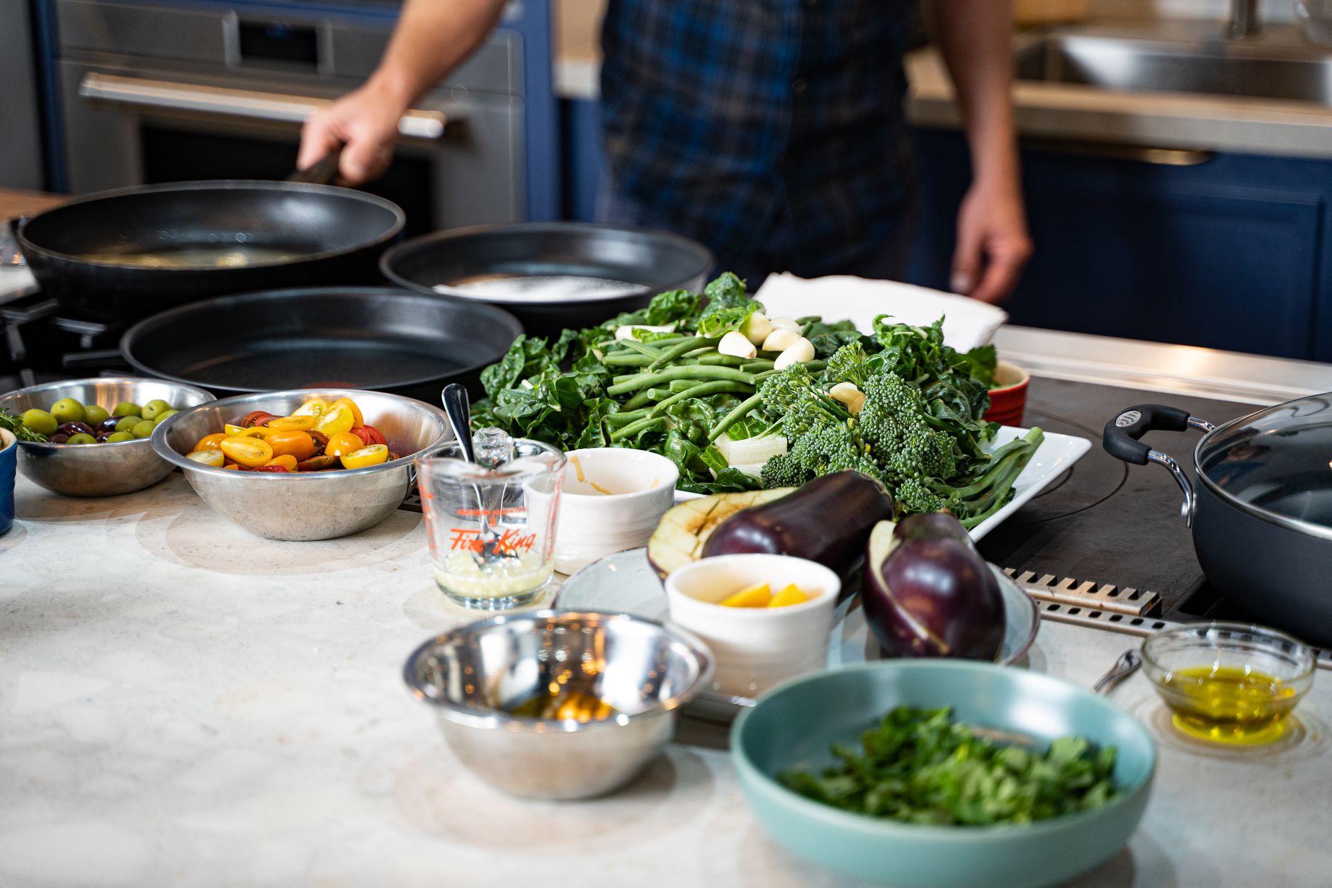 One-Pan Seafood & Fish with Broccoli Low-Carb Recipe CarbWise low-carb healthy food