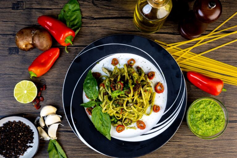 Pesto Courgette Snacks with Kale CarbWise low-carb healthy food