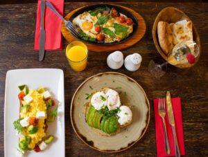 Avocado Egg Breakfast Bowl CarbWise low-carb healthy food