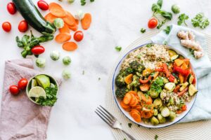 Lemon Pepper Lamb with Courgette Low-Carb Recipe CarbWise low-carb healthy food