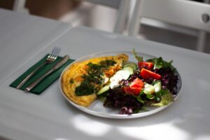 Greek Feta Lunch with Cabbage CarbWise low-carb healthy food