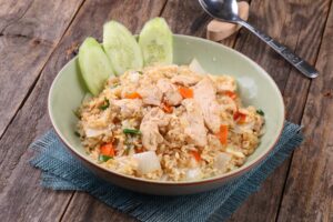 Avocado Lime Lamb with Cauliflower Rice Low-Carb Recipe CarbWise low-carb healthy food