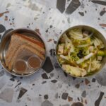 One-Pan Snacks with Mixed Salad Leaves CarbWise low-carb healthy food