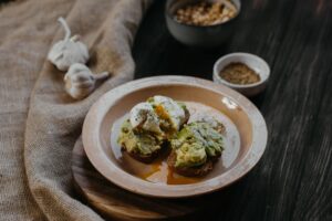 Ginger Sesame Breakfast with Peppers CarbWise low-carb healthy food