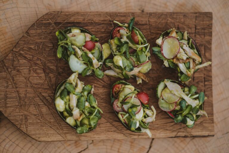 Tuna Avocado Cucumber Boats CarbWise low-carb healthy food
